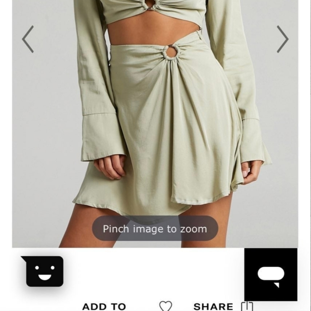 Showpo Krysta Sage Circle Skirt